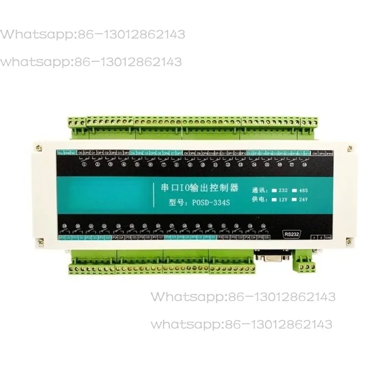 34 Channel Relay Output Module to RS485 Switch Control Wireless Remote IO Expansion Board