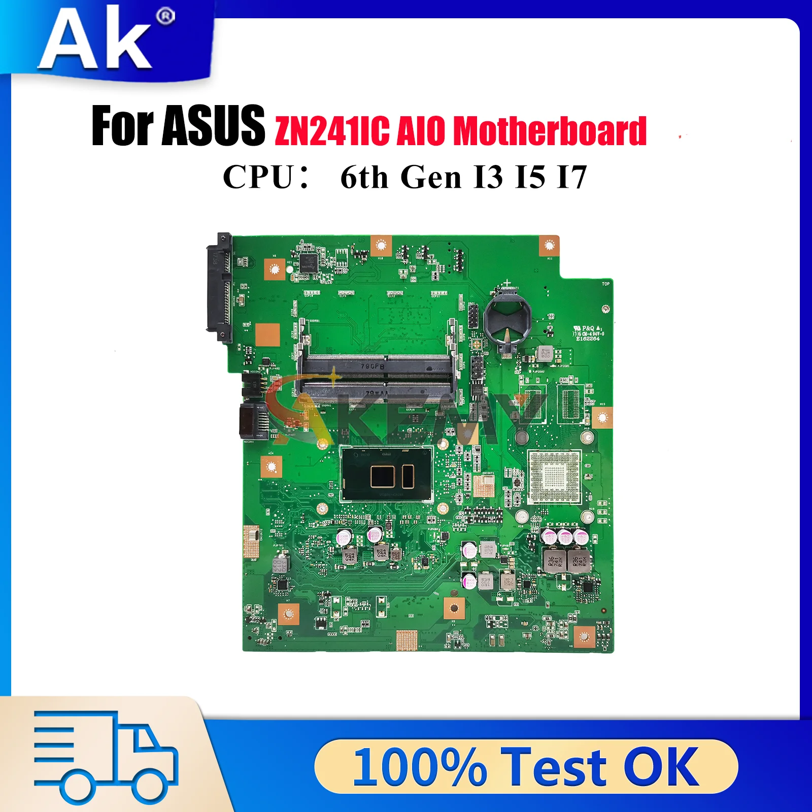 

ZN241IC Motherboard For ASUS Zen AIO ZN241IC ZN241I Mainboard With I3 I5 I7 CPU 100% tests OK fast shipping stk