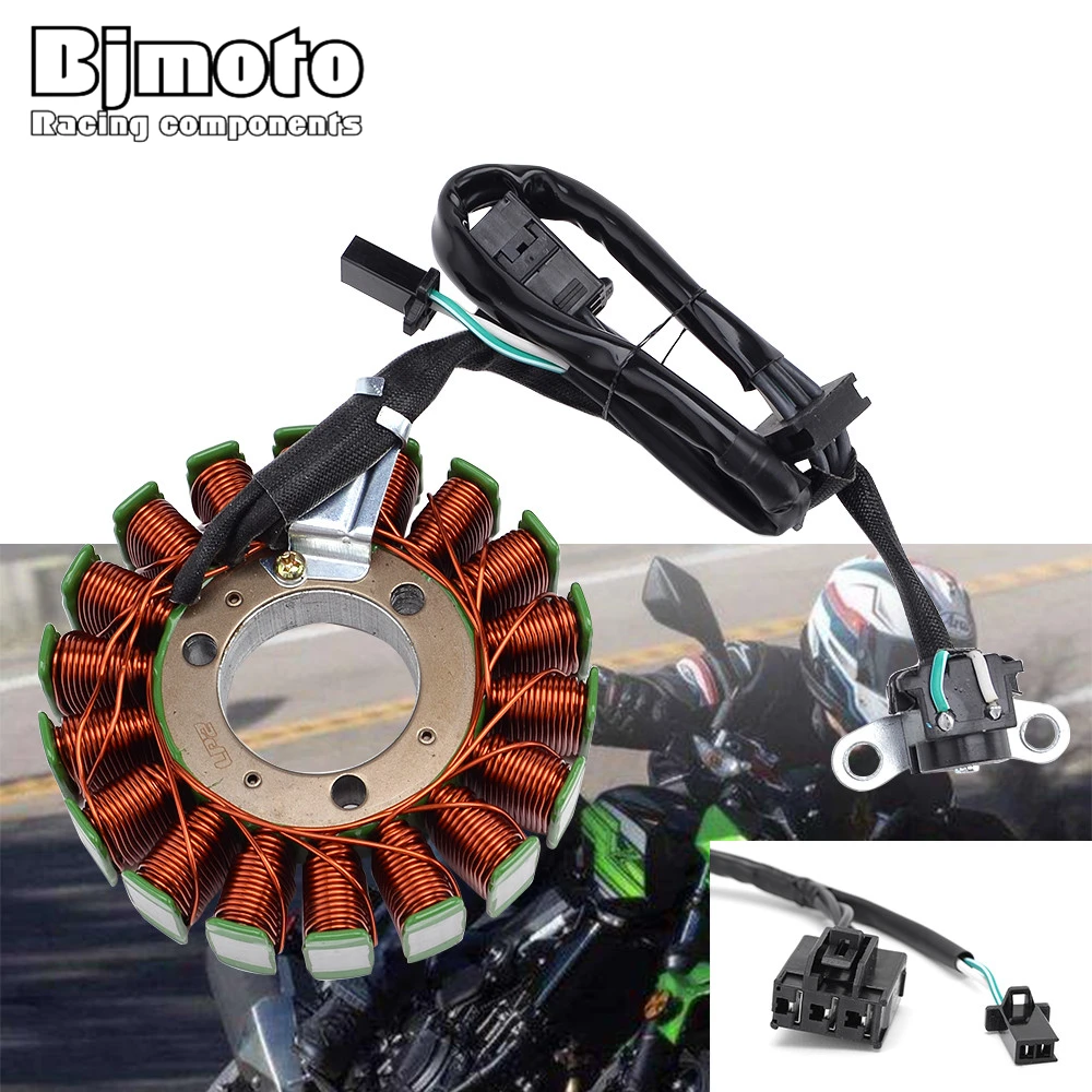 Катушка статора для Kawasaki 21003-0128 EX250 EX300 (ABS) Ninja 250 250R 300 ER250 Z250 ER300 Z300 ABS 2013 2014 2015 2016 2017