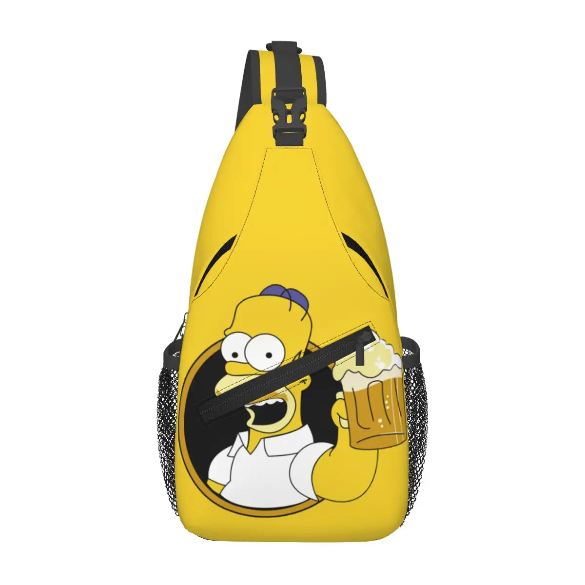 

Custom The Simpsons Homer Shoulder Crossbody Chest Backpack Traveling Shoulder Chest Bags Sling Bag Shoulder Backpack