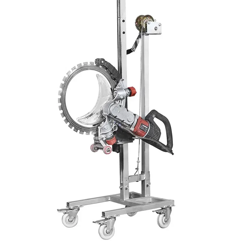 9800W Brushless Ring Saw, Concrete Wall Cutting Machine with 2.4M Track