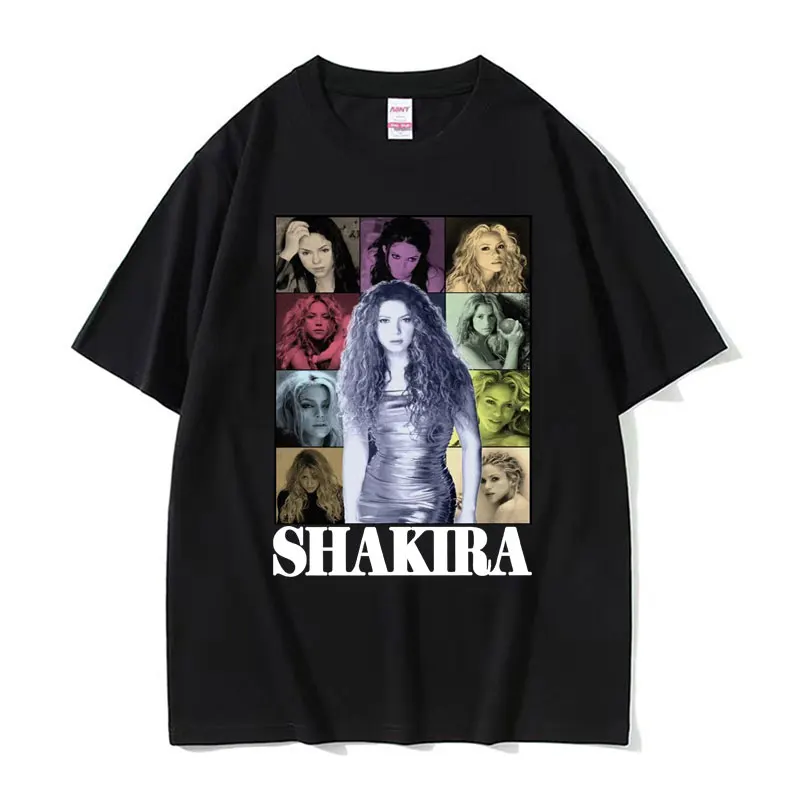 Shakira Las Mujeres Ya No Lloran Tour T-shirts Men Women's Fashion Aesthetic Hip Hop T-shirt Casual Cotton Short Sleeve T Shirts