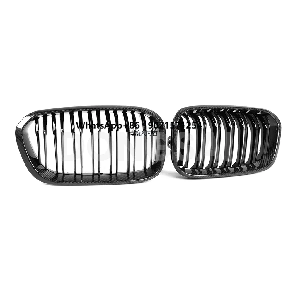 

F20 F21 Facelift Dual Slat Dry Carbon Fiber Front Grill for 1 Series 2015-2020