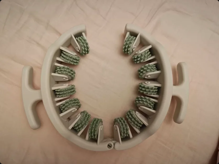 أسطوانة تدليك العضلات الكهربائية على شكل حلقة، مدلك ساق محمول لليوجا واللياقة البدنية والتخسيس وعلاج الأنسجة العميقة، عضلة محمولة