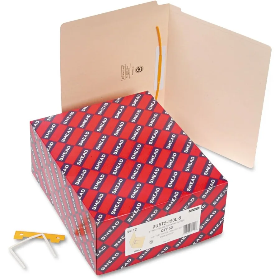 Smead end tab prendedor pasta de arquivo prateleira-master reforçado guia de corte reto para uma organização eficiente de documentos no escritório e h