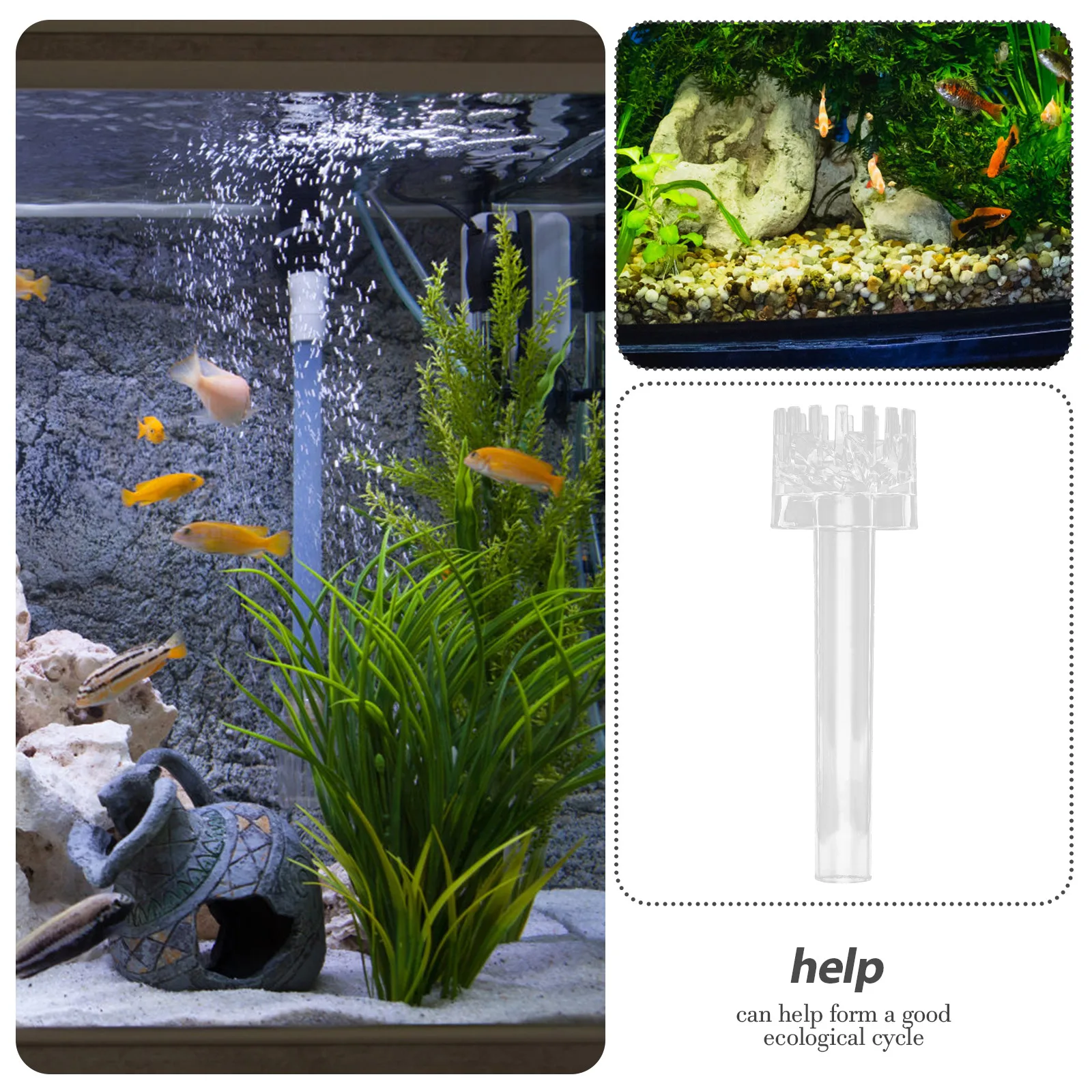 

2 Pcs Fish Tank Oil Film Remover 16mm Tube Skimmer Filter Water Plant Processor Aquarium Degreaser Device Accessories