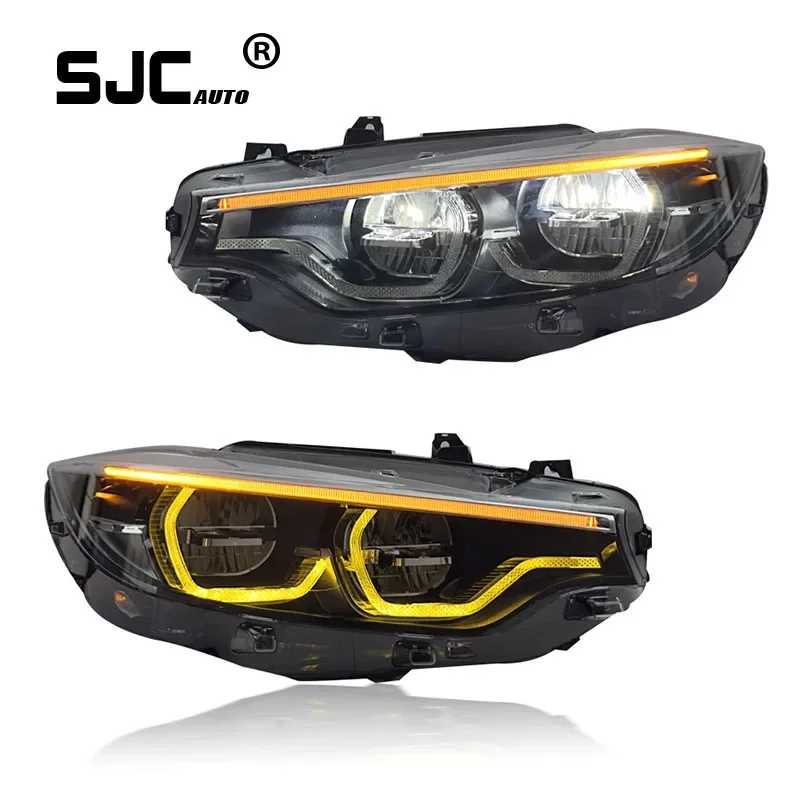 

SJC Auto Specially Designed For BMW 4 Series F32 F36 F82 Headlight Assembly 13-20 New LED With Yellow LED Daytime Running Lights