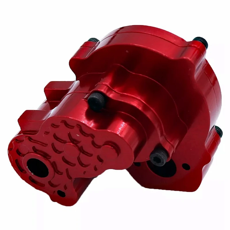 Transmission Gear Box Gearbox Housing Accessories Metal For FMS FCX24 1/24 RC Crawler Car ,Red