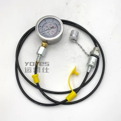 GOLED Quick Connector Pressure Gauge Pressure Test hose Connector Hydraulic Pump Test Connector For Caterpillar Parts Excavator