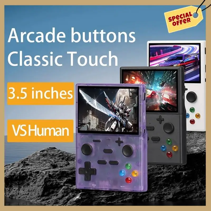 Przenośna konsola do gier XGB35 10000 + gier 3,5-calowy ekran Linux obsługuje podwójny odtwarzacz konsola do gier zręcznościowych dla PS1 GBA-WMAN