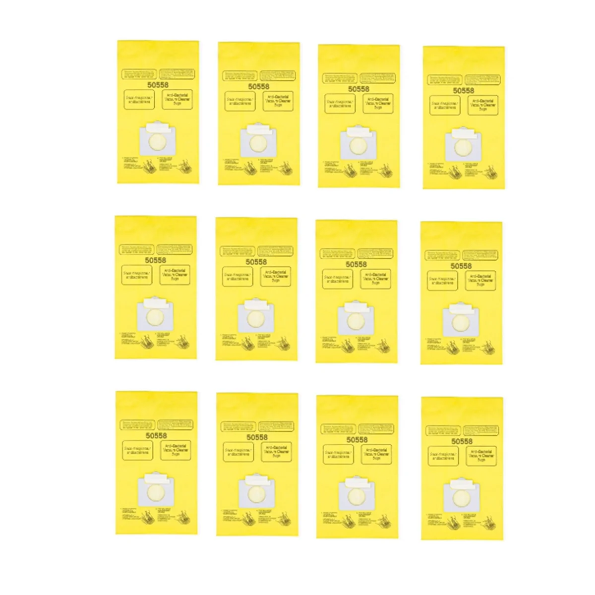 12 Pcs Dust Bags for Kenmore 50558 Sweeper Accessories Dust Bags Built to Last and Work Well