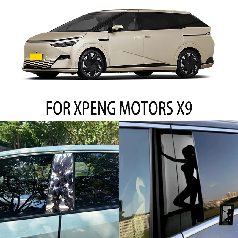 

Door Window Decoration Trims Pillar Posts Stickers Auto Styling For XPENG MOTORS X9 Car accessories