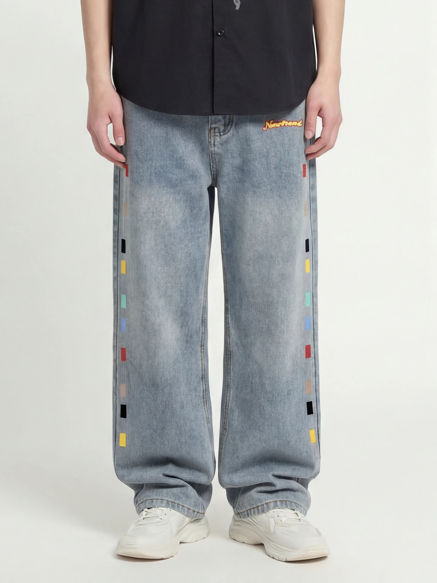 from-nowtrend-wideleg-jeans-letterprinted-faionable-leggings-perfect-for-casual-wear-brand-new-with-tag-included