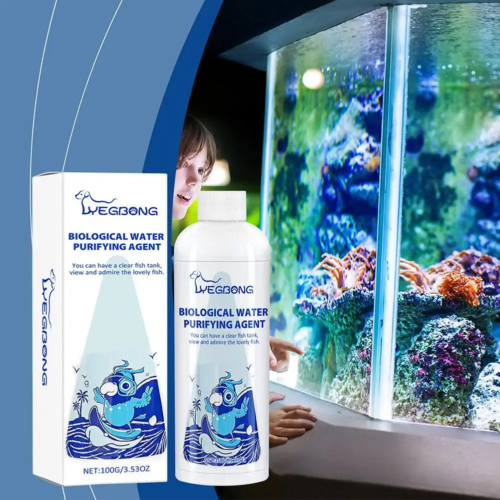 Aquarium Water Conditioner Efficient Water Conditioner And Clarifier Aquarium Cleaner & Fish Tank Cleaner Enhances Water Quality