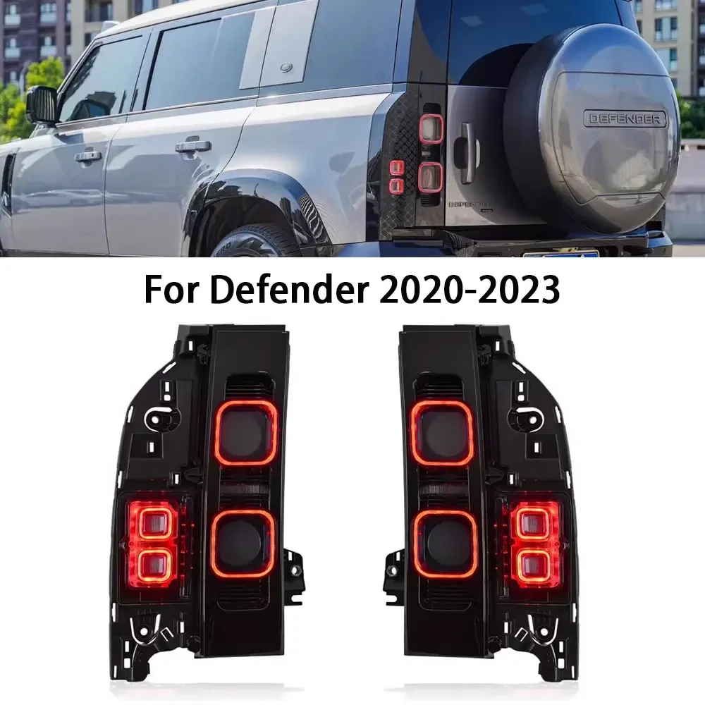 

Светодиодный задний фонарь для Land Rover Defender 2020-2024, дымчатый задний фонарь в сборе, задний фонарь в сборе
