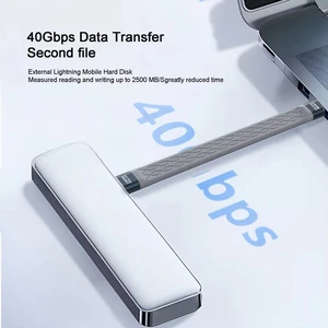 NNBILI 240W 40GB 짧은 USB C에서 USB C 케이블 빠른 충전 유형 C 코드 40GBPS 데이터 전송 8K 플랫 데이터 충전 확장 케이블 12 최고의 판매 USB 케이블 확장 - №4