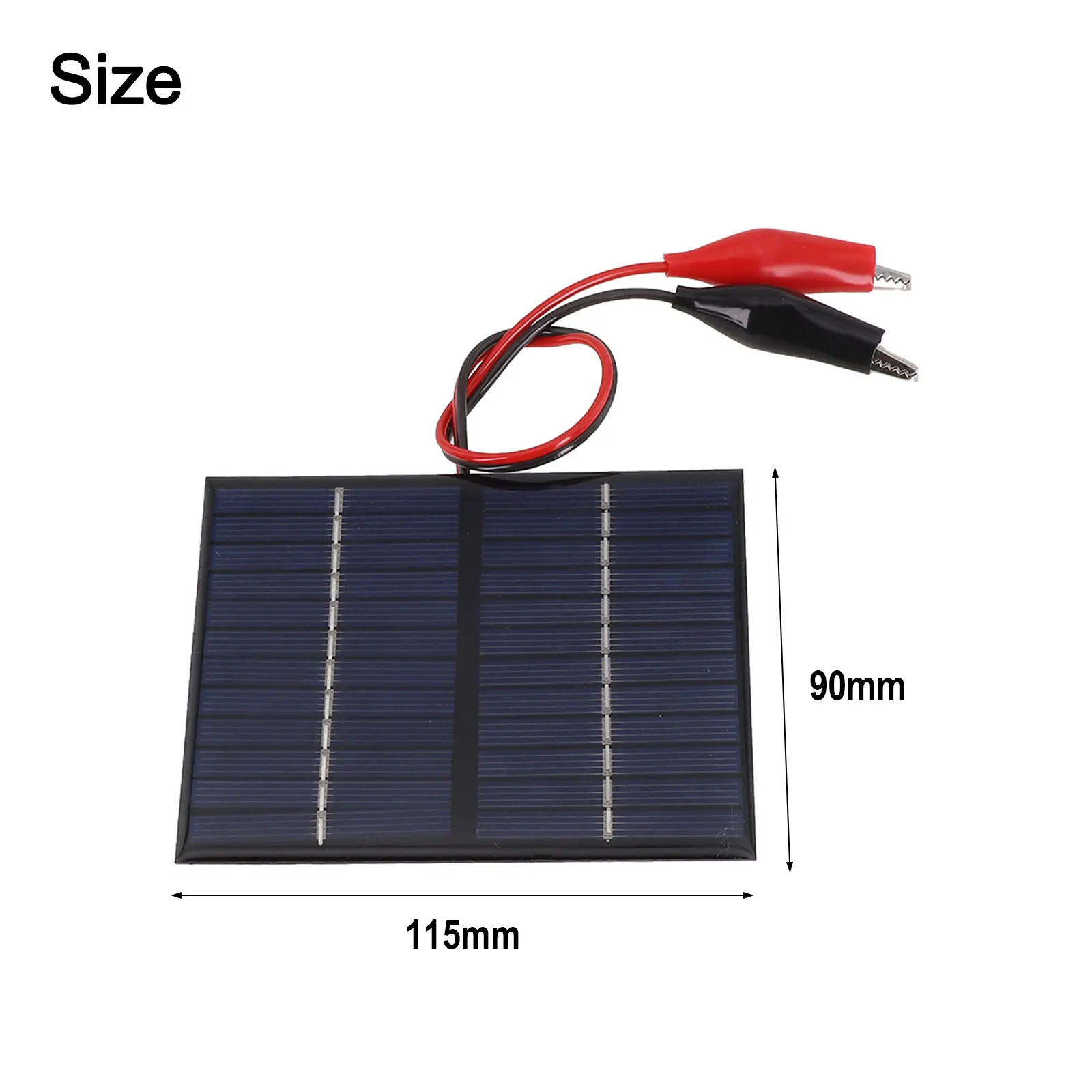 Outdoor Adventures 1.5W 12V Solar Panel DIY Solar Module Mini Small Solar Panel Polycrystalline Silicon Reliable Power Source