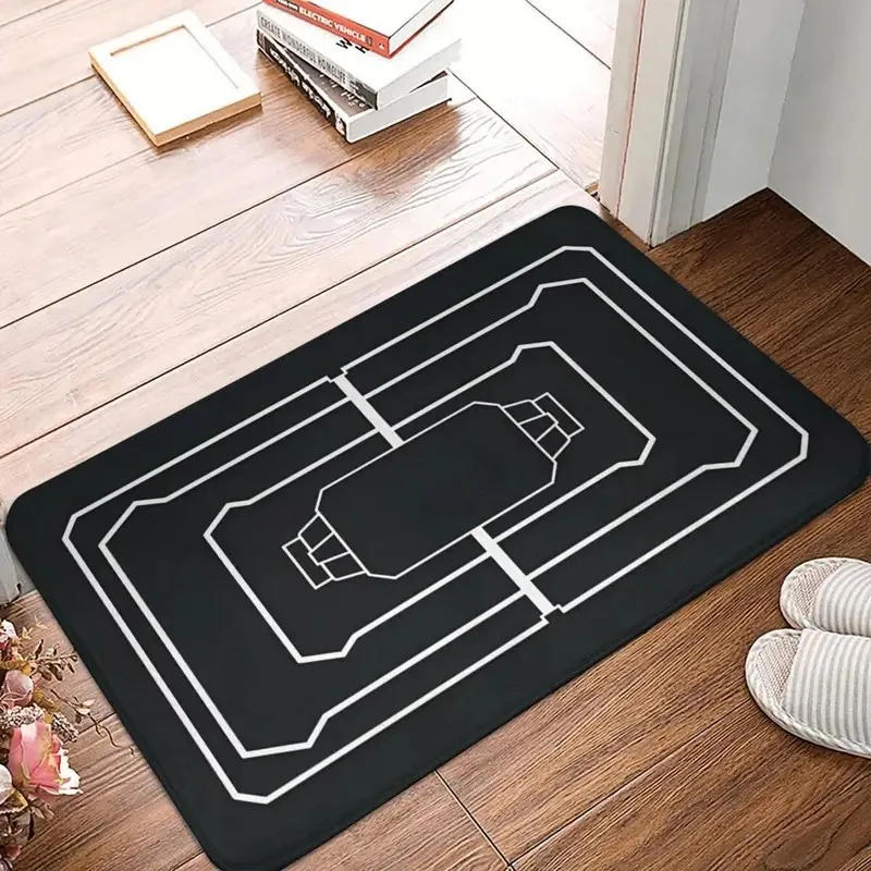 VIKAMA Simple Line Carpet, Entrance Door and Foyer Carpet, Anti-slip and Dirt-resistant Carpet, Bathroom Carpet, Home Decoration