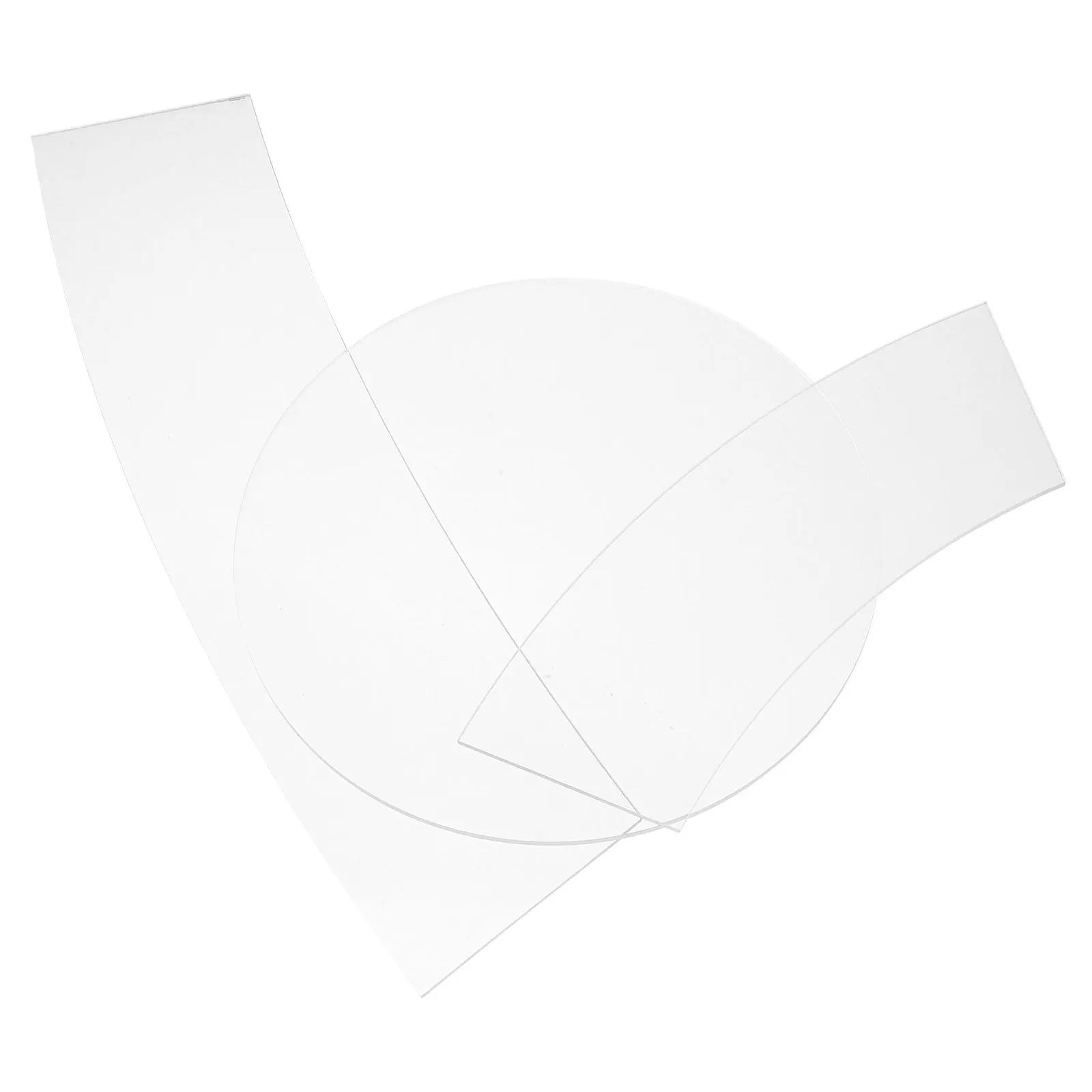 3Pcs Clear Acrylic Sewing Templates Transparent Quilting Rulers Bucket Hat Pattern Making Tools High Precision Patchwork DIY