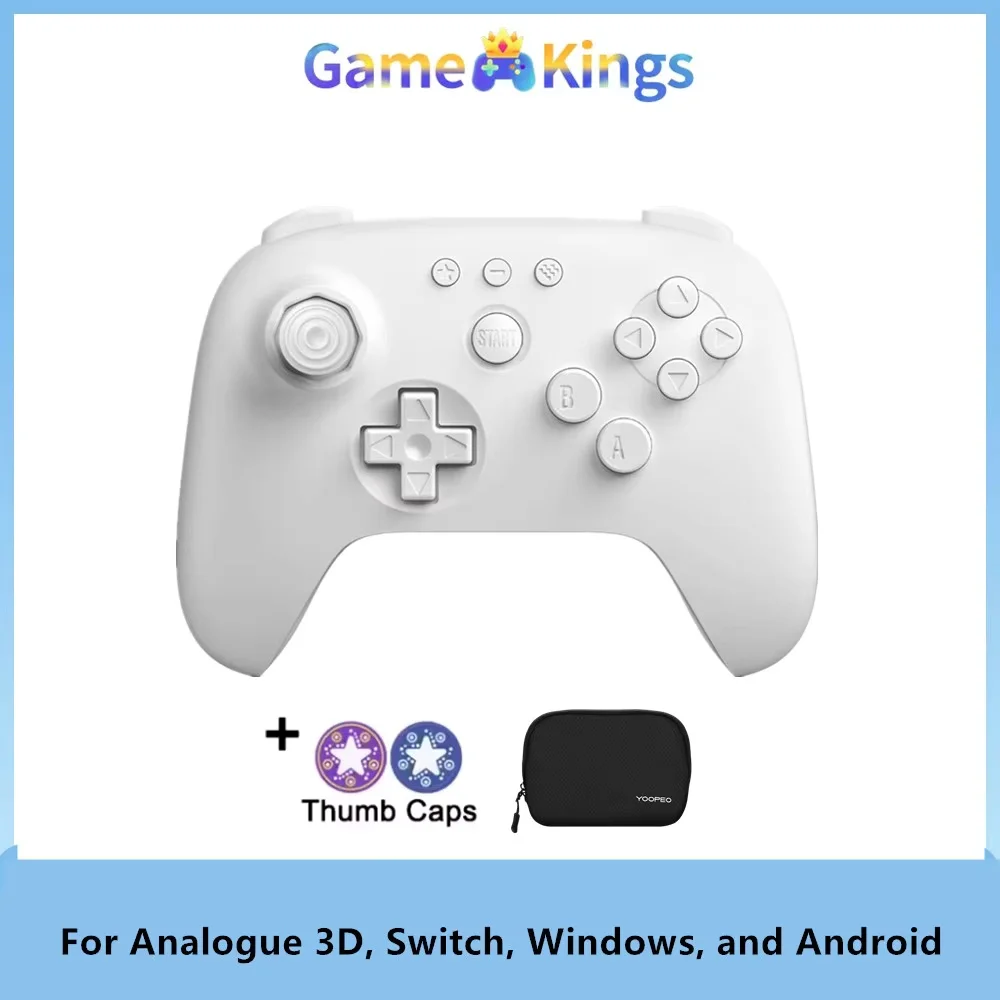 8Bitdo N64 Bluetooth-controller voor analoge 3D, Switch, Windows en Android (zwart) gaming-gamepad