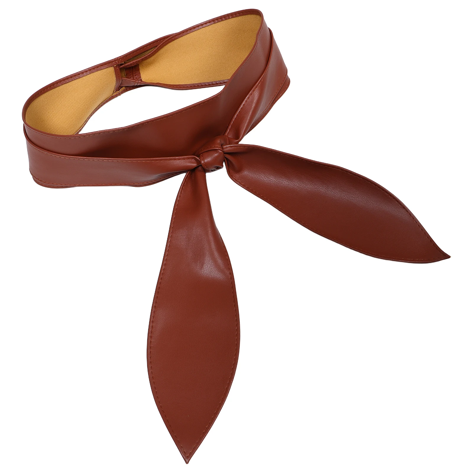 

Bow Faux Long Wide Belt For Women Ribbon Waist Tie Women Decorative Bridesmaid Dress Belts Wide Belt With Bow