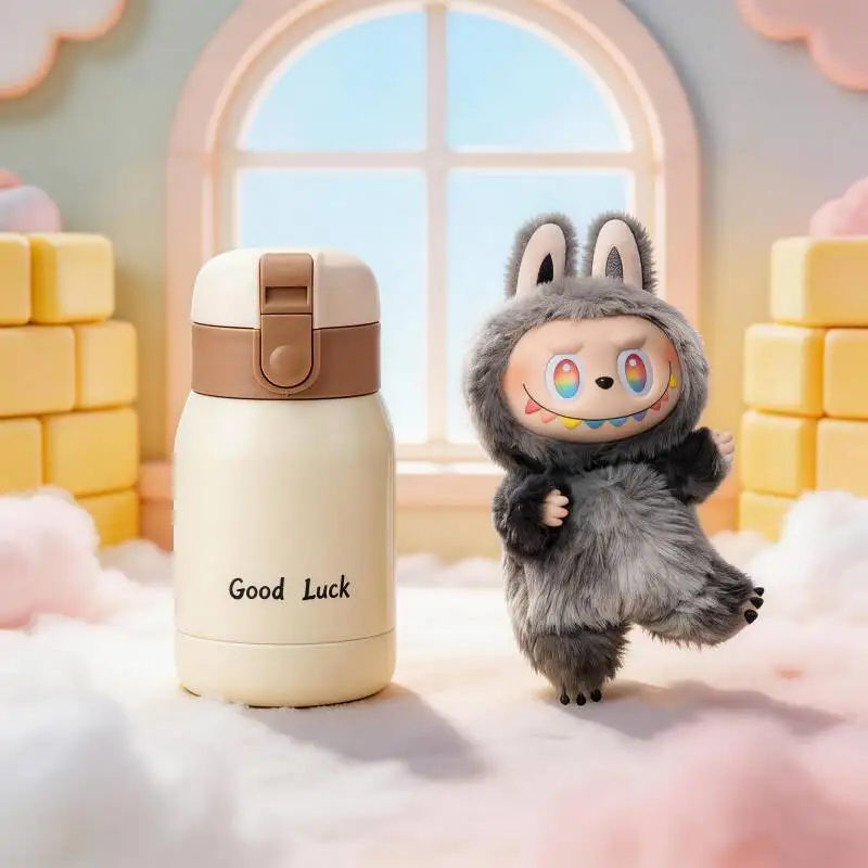 

POP MART THE MONSTERS Forward High Energy Series LABUBU Doll Business Use Insulated Flask Office Thermos Cup
