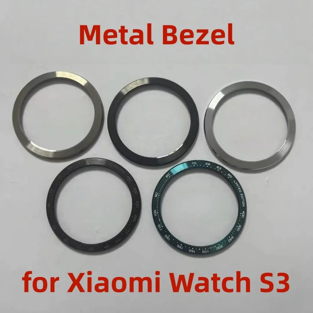 

Безель для часов Xiaomi Watch S3, металлический безель из нержавеющей стали, вращающийся безель, защитный чехол, запасные части для рамки