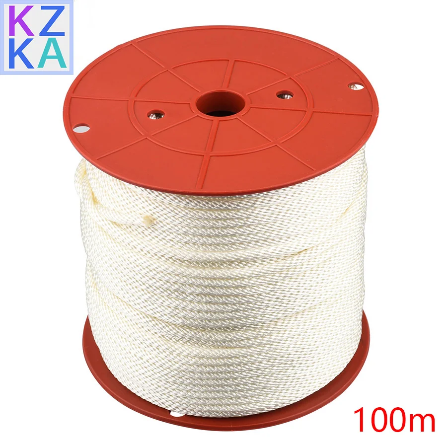 Nylon Rope Starter 90790-48194 90890-44373 90790-48192 100M 6MM 5MM 4MM For Yamaha Outboard Motor Boat Engine Replaces