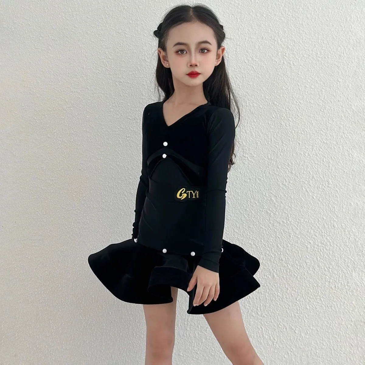 Costume de danse, nouveaux produits, vêtements d'entraînement de sport de danse 	   Costume de performance pour femmes, vêtements de danse en ligne, jupe, robe de danse latine