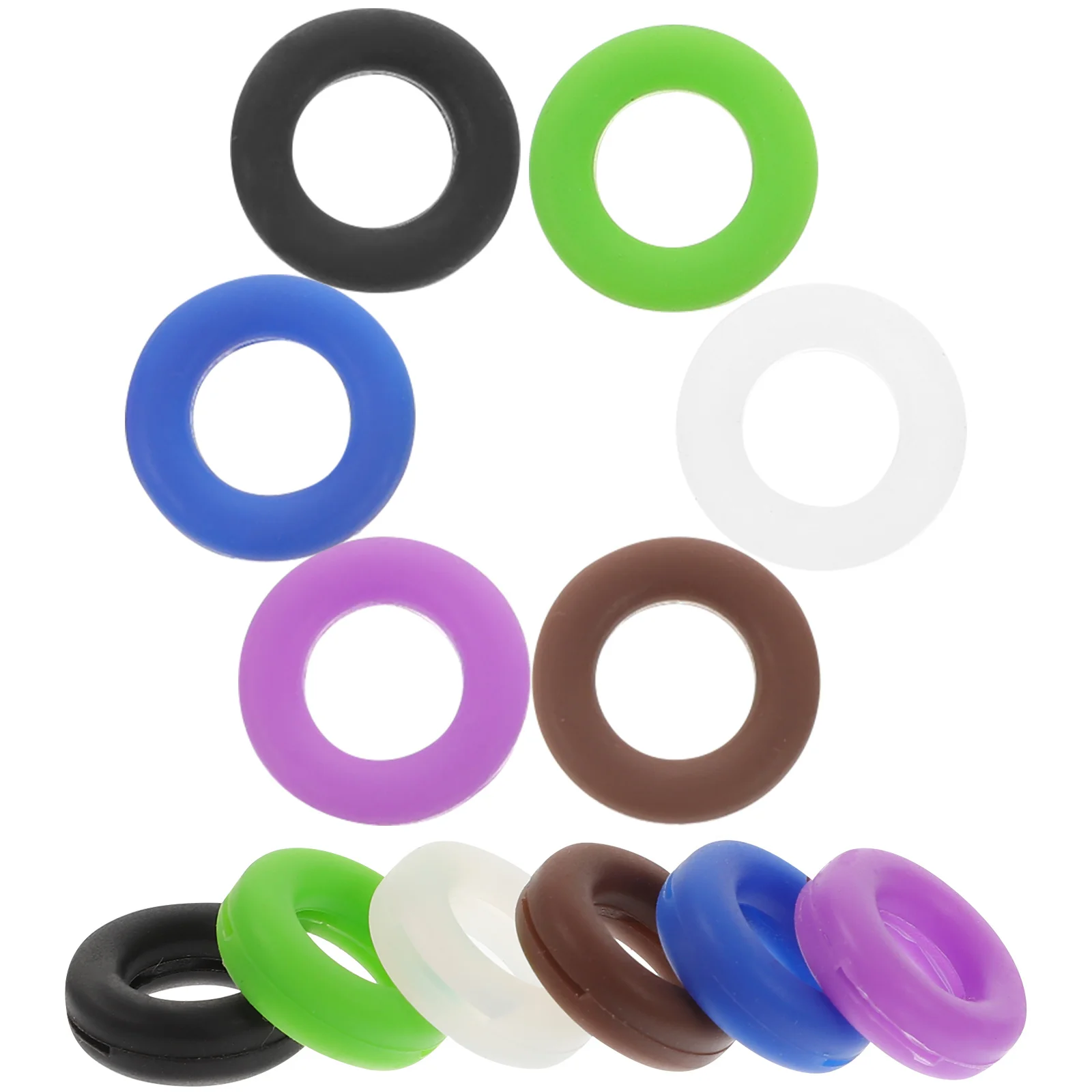 

12Sets Anti-Slip Silicone Round Sleeve Eyeglass Frame Grips Invisible Temple Tips Prevent Ears Sore for Running Climbing Riding