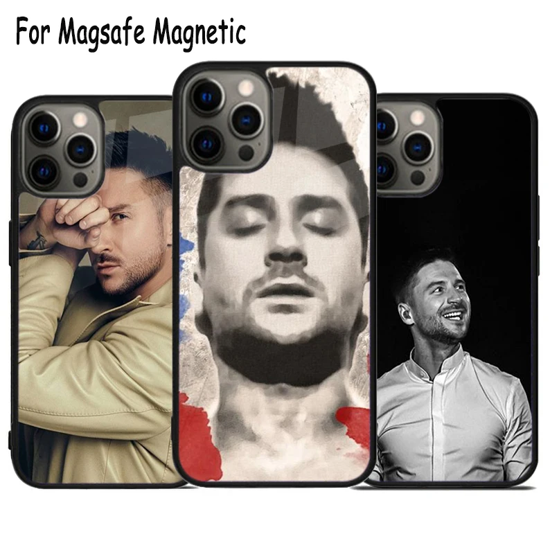 Sergey Lazarev Wireless Charge Magsafe Phone Case For iPhone 15 16 14 13 11 12 Pro Max Plus Magnetic Bumper Cover