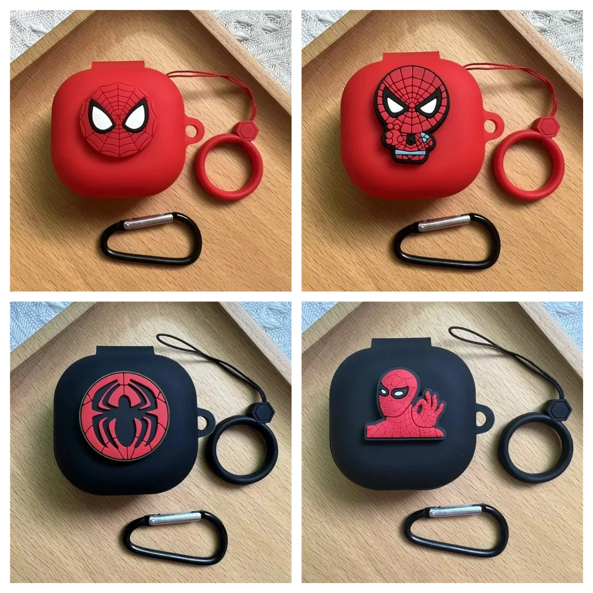 Spider Man para QCY T13/T13 ANC/HT05 funda suave de silicona funda protectora para auriculares QCY HT05 funda para auriculares