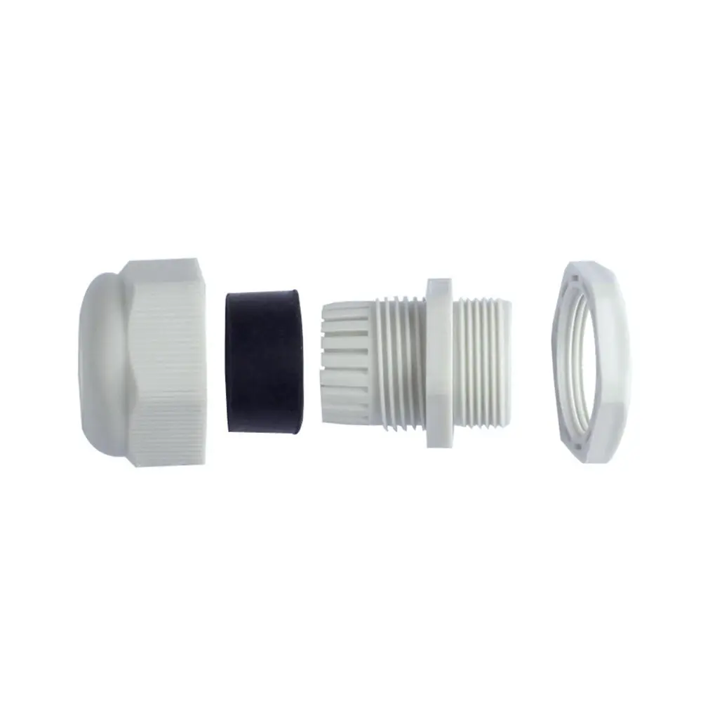 10Pcs M16x1.5 White Polyamide Cable Gland Waterproof Sealing Insert for 5.0-10.0mm Cables Eco Plastic Jsm16kvs-G Cable Gland
