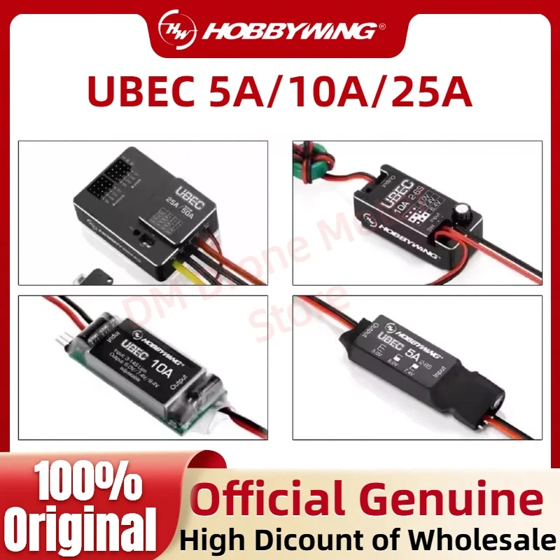 Hobbywing UBEC 5A 2-8S 10A 3-14S/2-6S 25A 3S~18S Switch Mode Regulator Module for Car Accessories RC