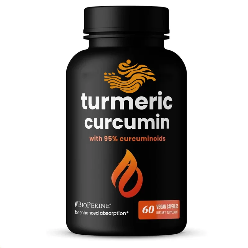 95% Curcumin Compounds Are Used For Joint , Brain, Heart, And Immune Support In 60 Non Genetically Modified Capsules