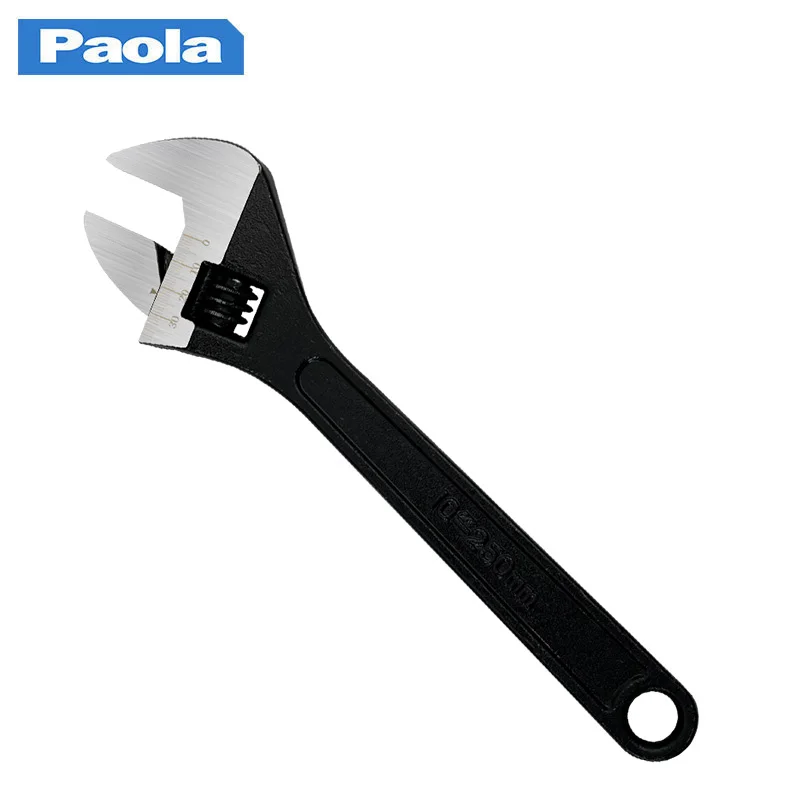 Blackened adjustable wrench 10 inch industrial grade pipe clamp adjustable wrench