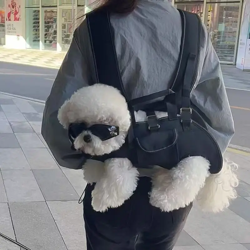 Portable Outdoor Travel Shoulder Bag for Pets Dog Carrier Bag Puppy Sling Suitable for Cats and small Dogs Pet Carrying Supplies view 3