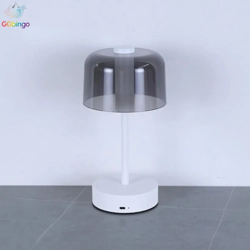 GGbingo Table Lamp Retro Nordic Wireless LED Desk Lamp Rechargeable Indoor Table Night Light for Bedroom Reading Home Decor