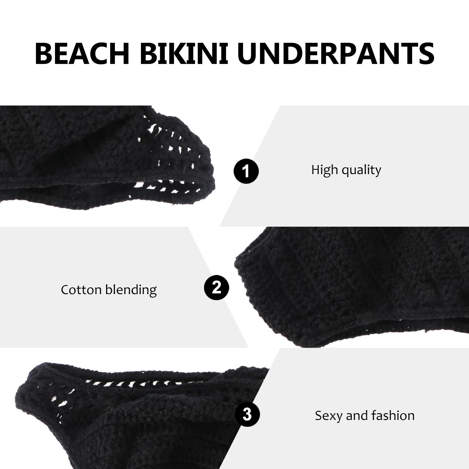 

Bikini Trousers Beach Underpants Girl Summer Briefs Beachwear for Women Seaside Swimwear