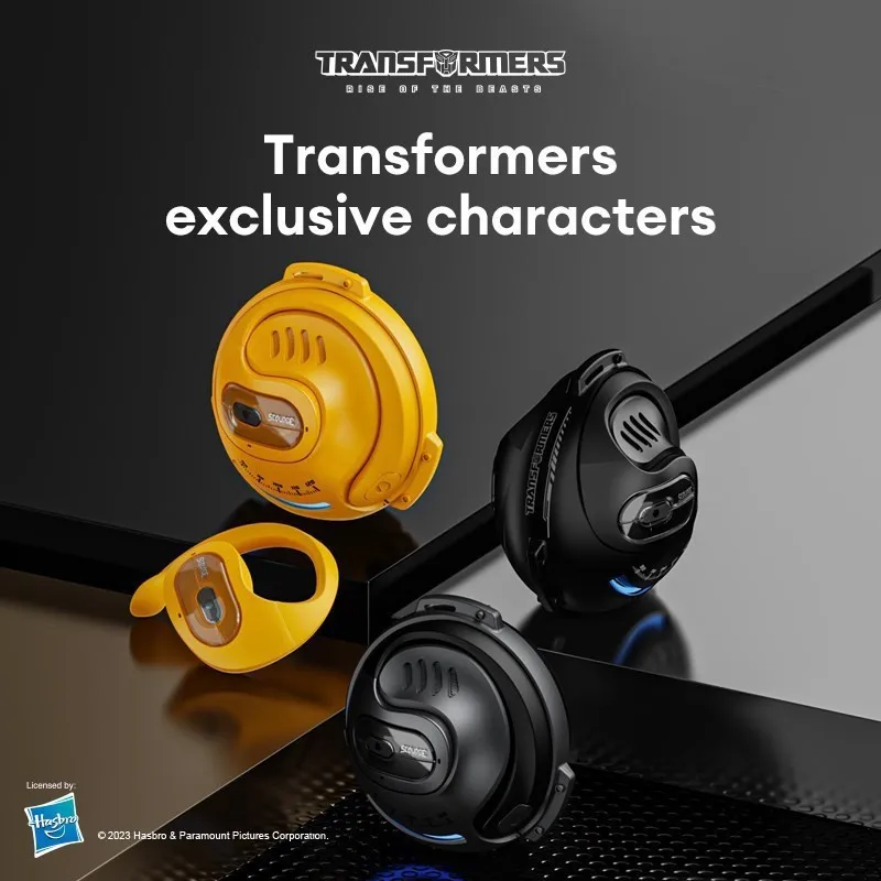 Transformers TF-T07 Bluetooth 5.4 Quick Connect Ear Hook Headphones HIFI Stereo Headset True Wireless Earphones with Mic