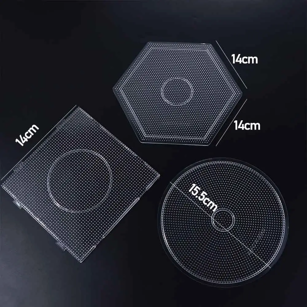 2,6 мм Perler Развивающие игрушки Фигурка Материал Доска Прозрачная головоломка Beadbond Пегборд Шаблон головоломки Шаблон бусин Diy