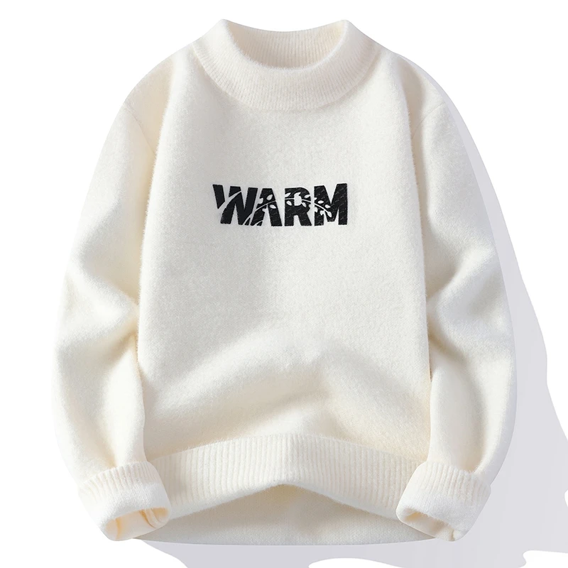 

2023 Autumn/Winter New Men's High-Quality simple pattern Fashion Trend Sweater Men Casual Comfortable Warm Sweaters men