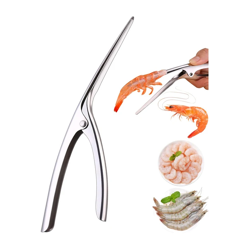 Stainless Steel Shrimp Peeler Multifunctional Shrimp Deveining Tool Shrimp Cleaner ShrimpThread Knife Shell Peeler Kitchen Tool