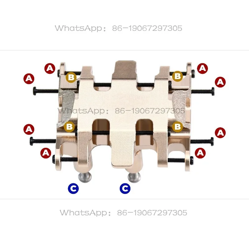 L 1/30 SCX30 brass medium wave box baseplate