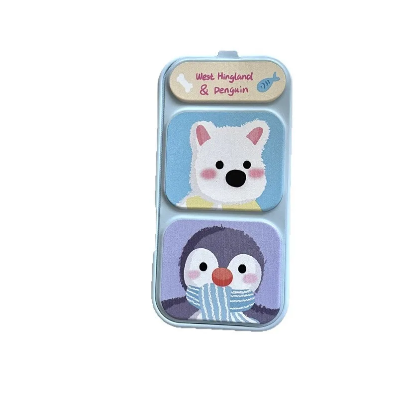 

Складной чехол для телефона с подставкой Westie Dog & Penguin для iPhone 17, 16, 15, 14, Pro Max, полное покрытие