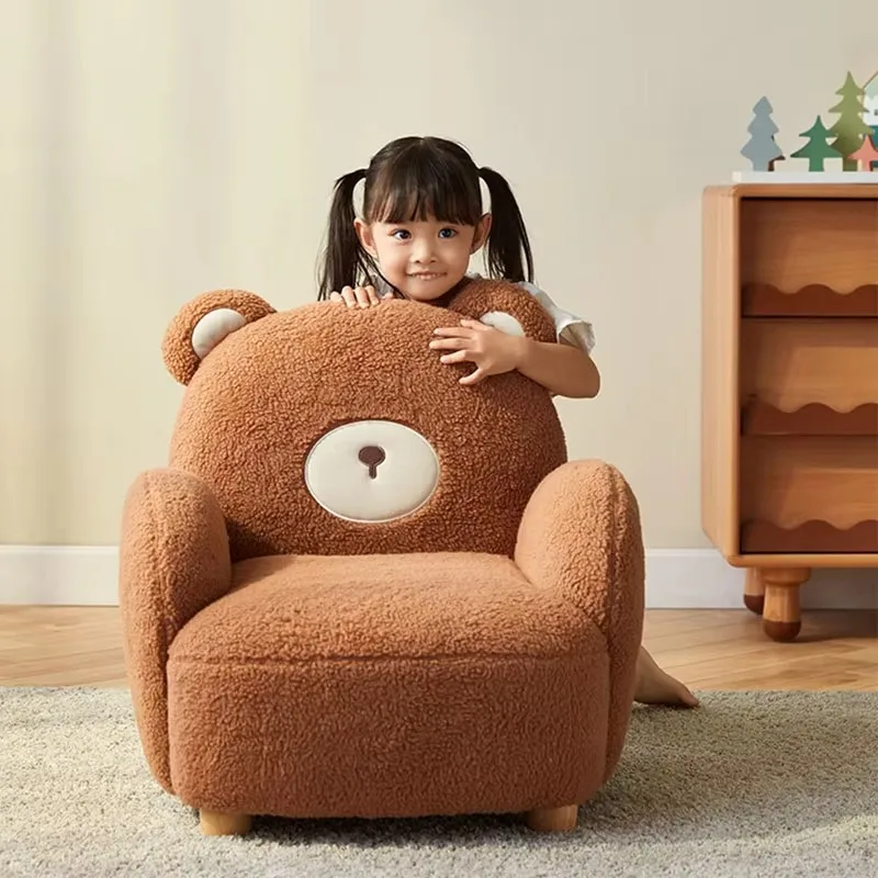 

Relax Kawaii Kids Chairs Living Room Brown Accent Balcony Relax Floor Chair Lounge Single Design Sedie Da Soggiorno Furniture