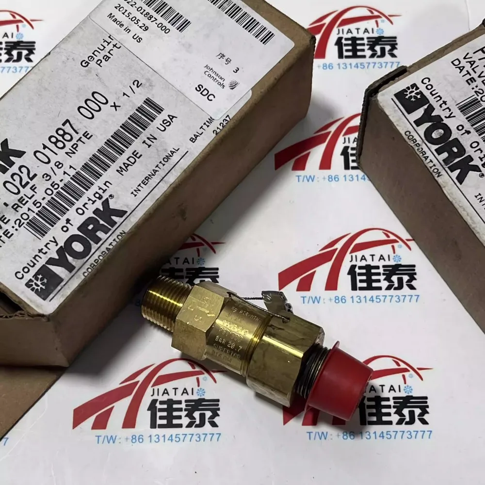 Neu für York 022-01887-000 Überdruckventil, 3/8" NPTF x 1/2" Flare