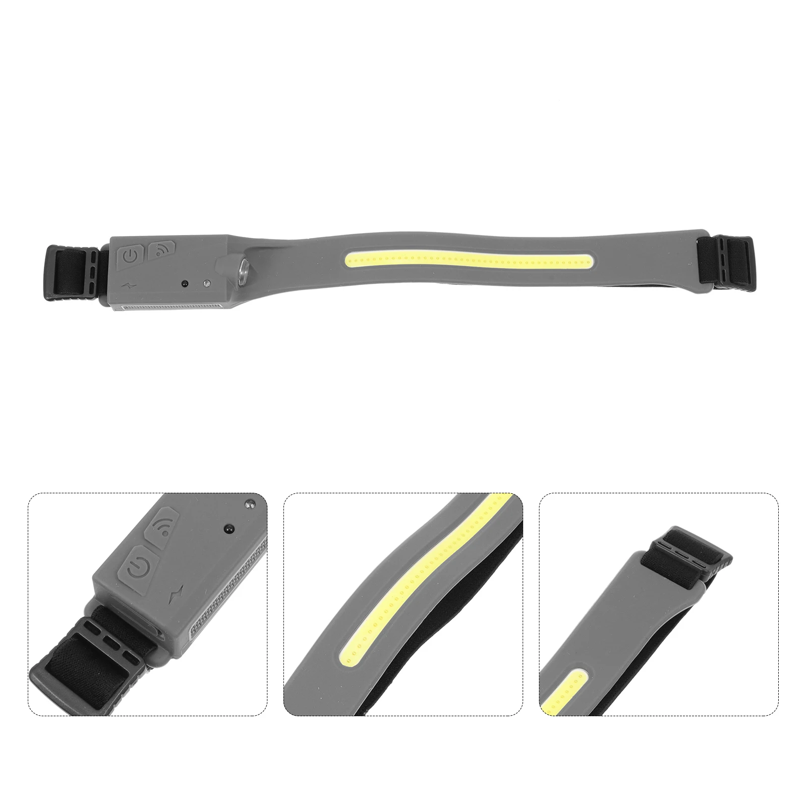 

1 set 1 Set Usb Charging Silicone Headlamp Adjustable Waterproof Floodlight For Night Running Fishing Camping Outdoor Activities