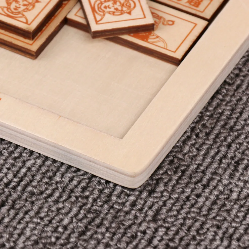 2Pcs Huarongdao Wooden Puzzle Game Intellectual Brain Development Educational Unlock Puzzle Relaxing Challenge