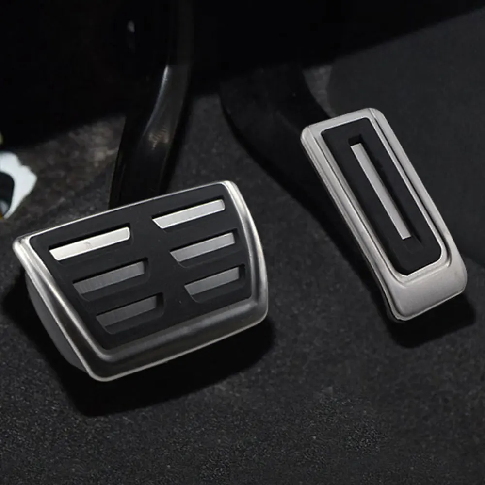 Edelstahl Auto Kraftstoff Bremspedal Abdeckung für Volkswagen Vw Transporter Multivan T5 T6 Caravelle T6 AT MT Zubehör – Detail 3